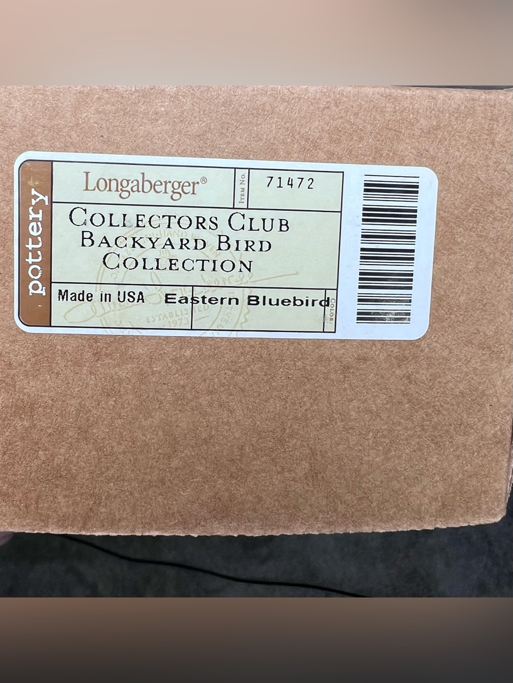 Longaberger NIB Collectors Club Backyard Bird Ornament Eastern Bluebird - Picture 9 of 11